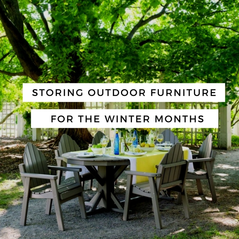 Storing outdoor furniture for the winter months