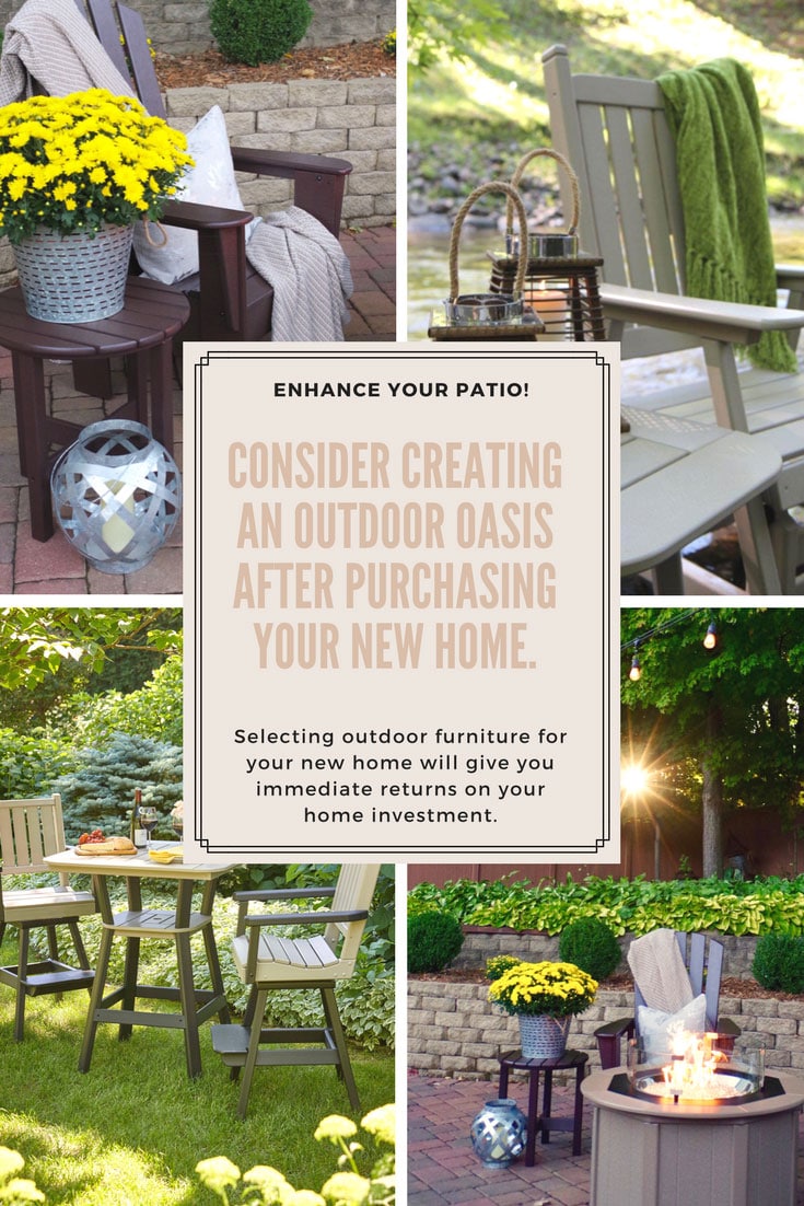 Buying a new home? consider new outdoor furniture!
