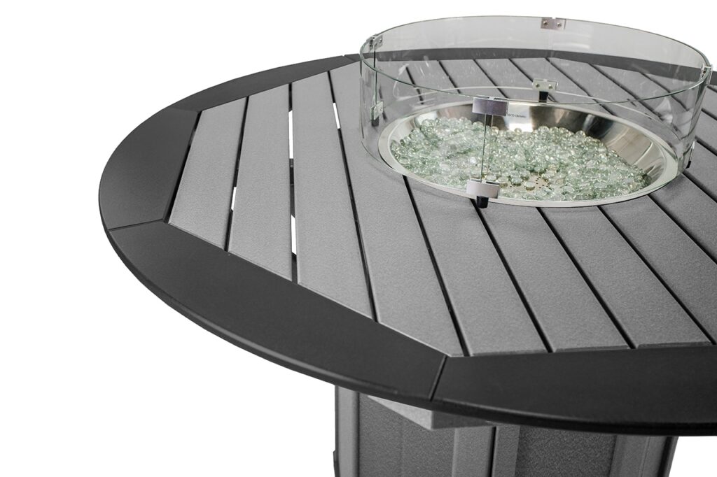 51" Round Framed Fire Table