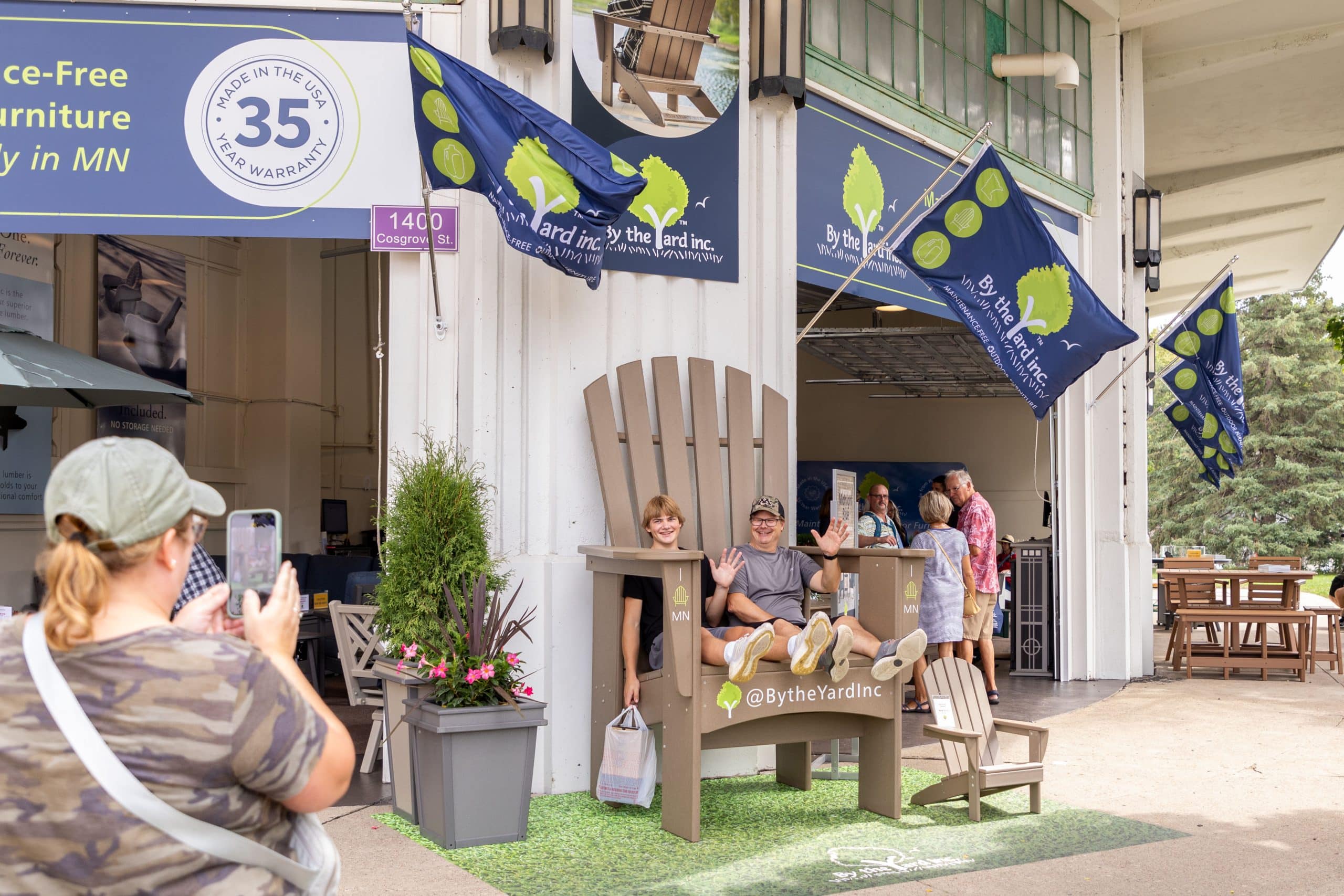 By the Yard is at the Minnesota State Fair! To Celebrate, During the Fair, take 10% Off All Outdoor Furniture and Accessories!