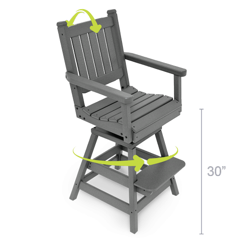 swivel-flex bar height chair