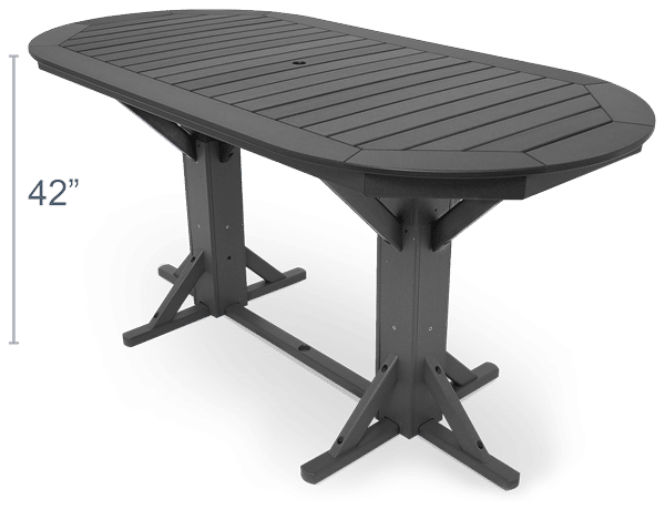 bar height table 42" tall