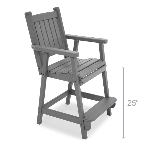 stationary counter height chair