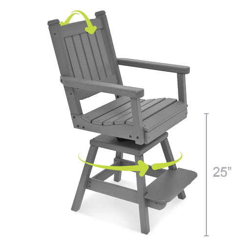 swivel-flex counter height chair