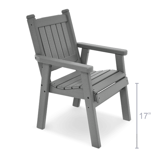 stationary dining height chair
