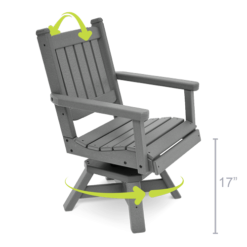 swivel-flex dining height chair