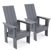 two Adirondack chairs