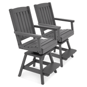 two counter height chairs