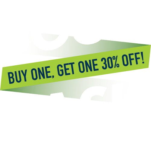Bogo Bash: buy one get one 30% off!
