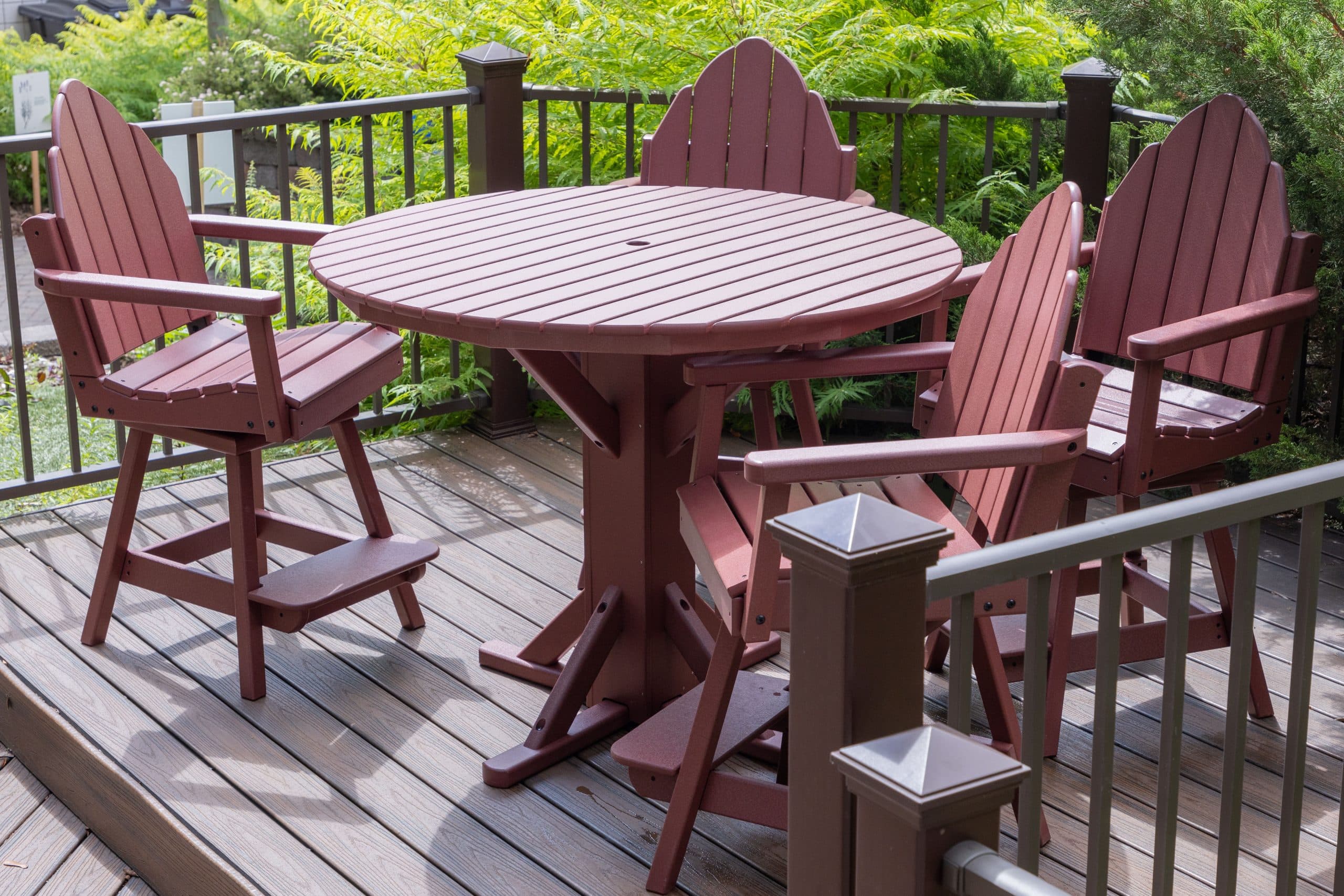By the Yard table with Ad-back chairs
