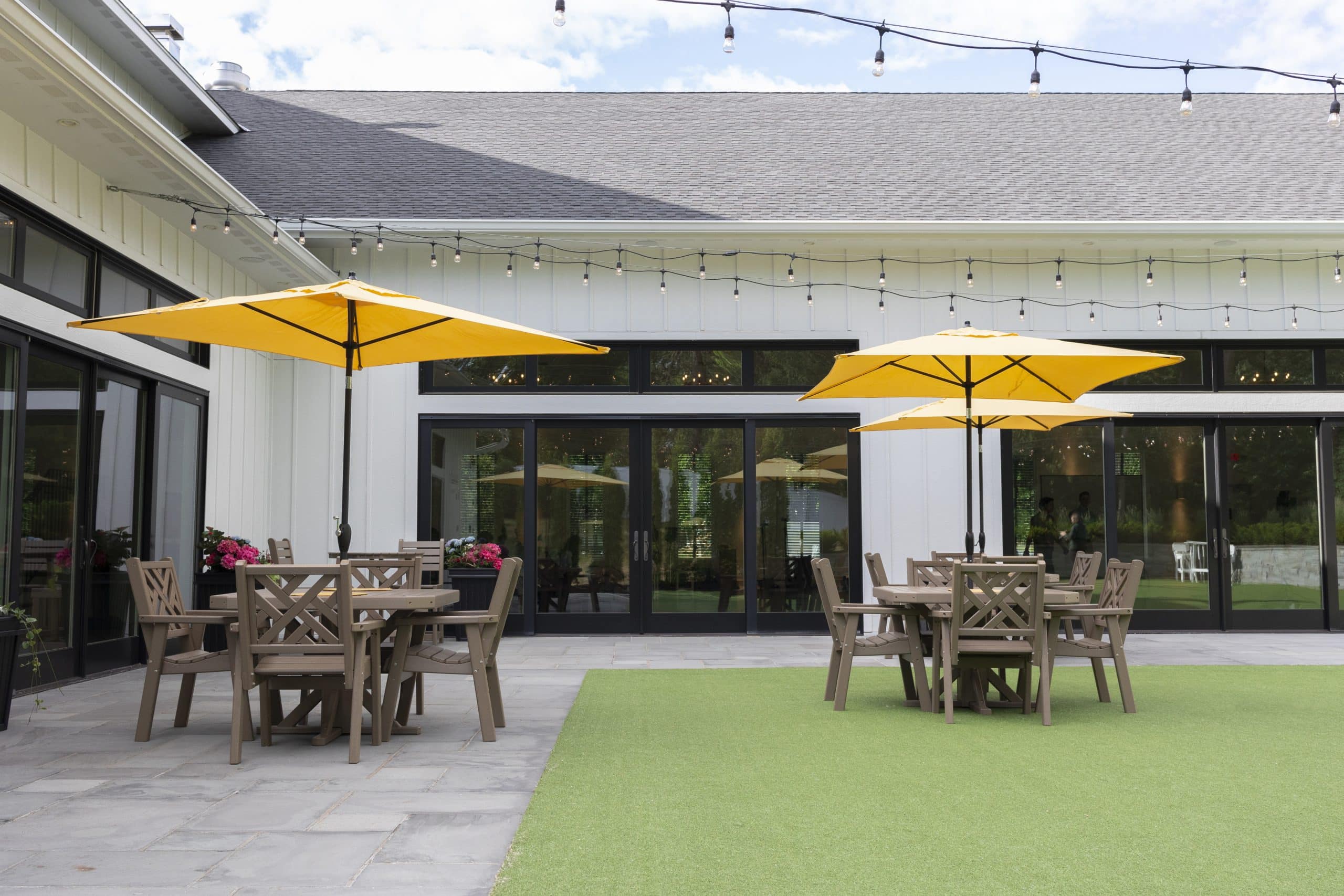 By the Yard tables with Emerson chairs