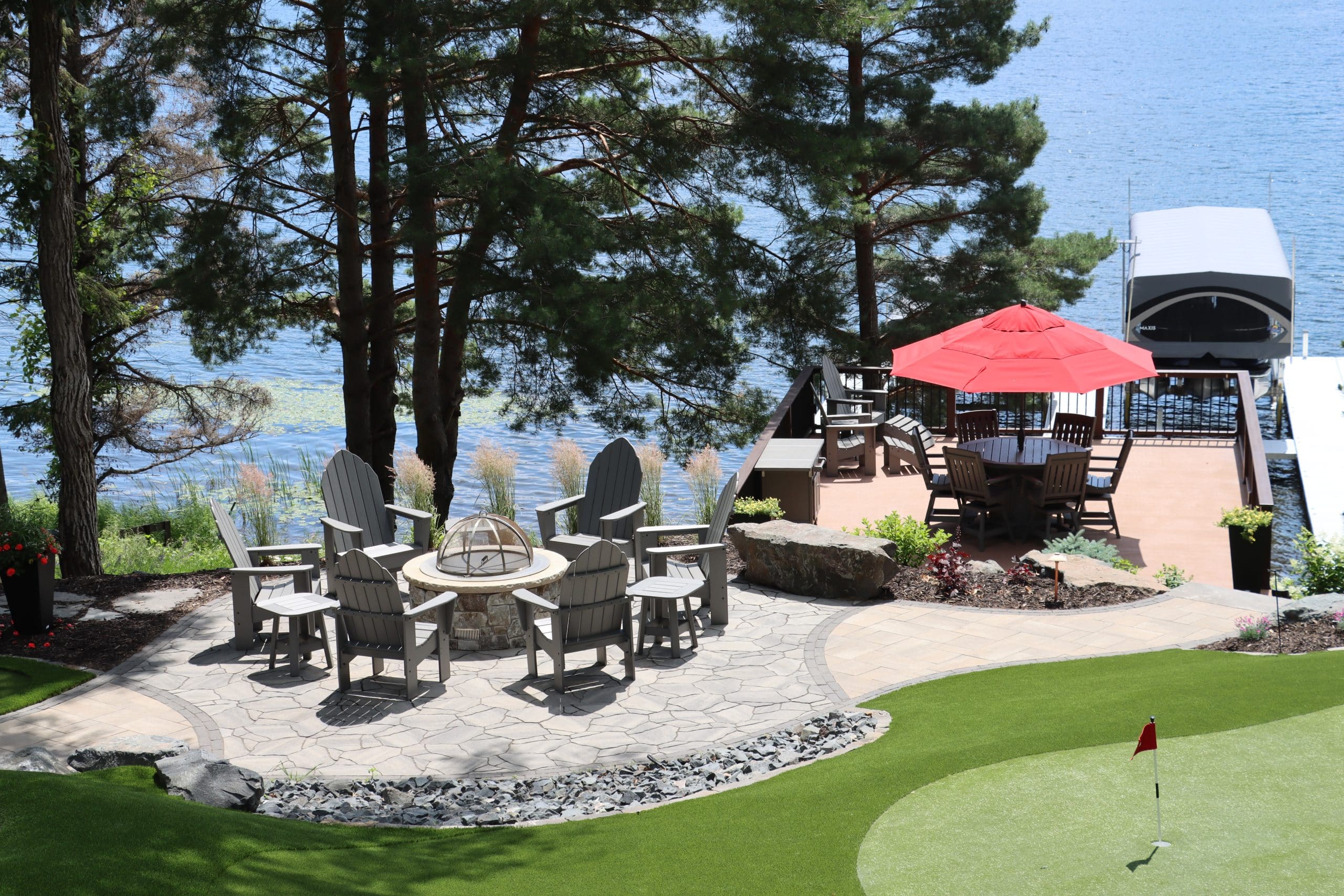 By the Yard HDPE furniture out by the lake
