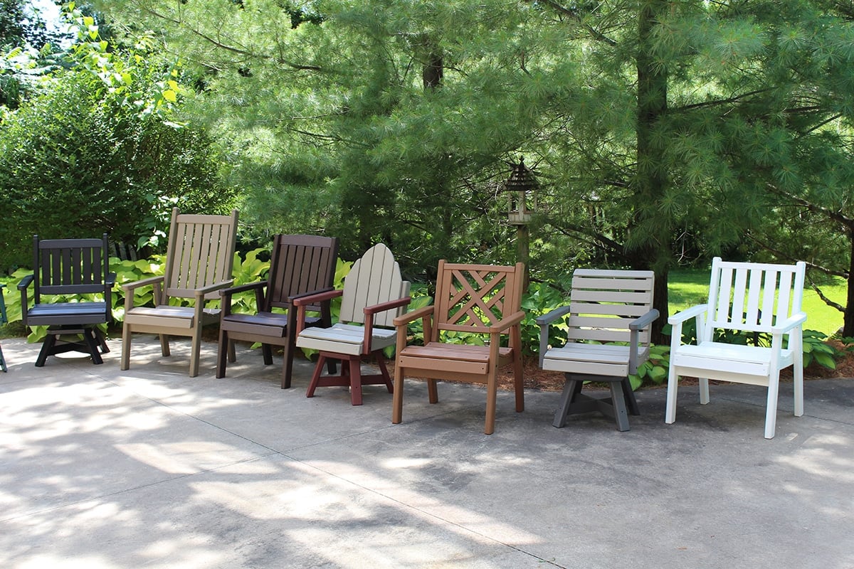 By the Yard HDPE dining chairs