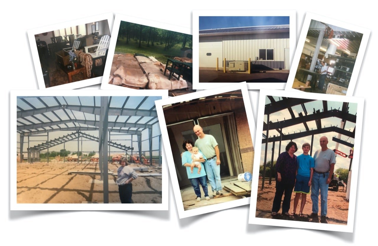 photos collage of the start of By the Yard