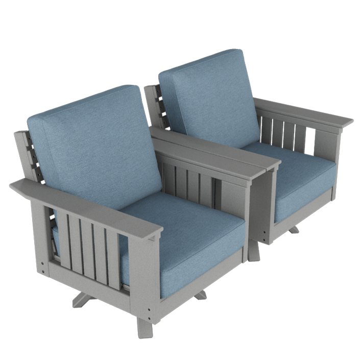 two rocking chairs