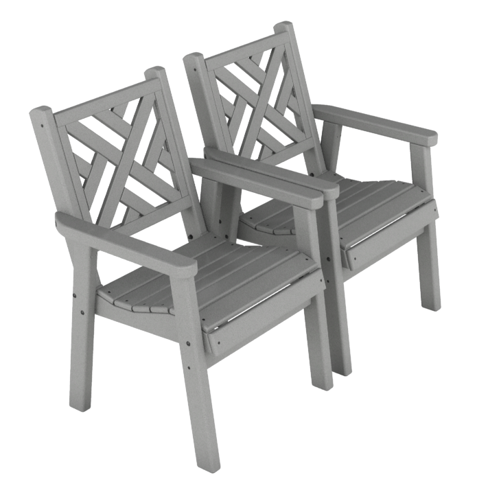 two counter height dining chairs