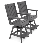 two counter height dining chairs