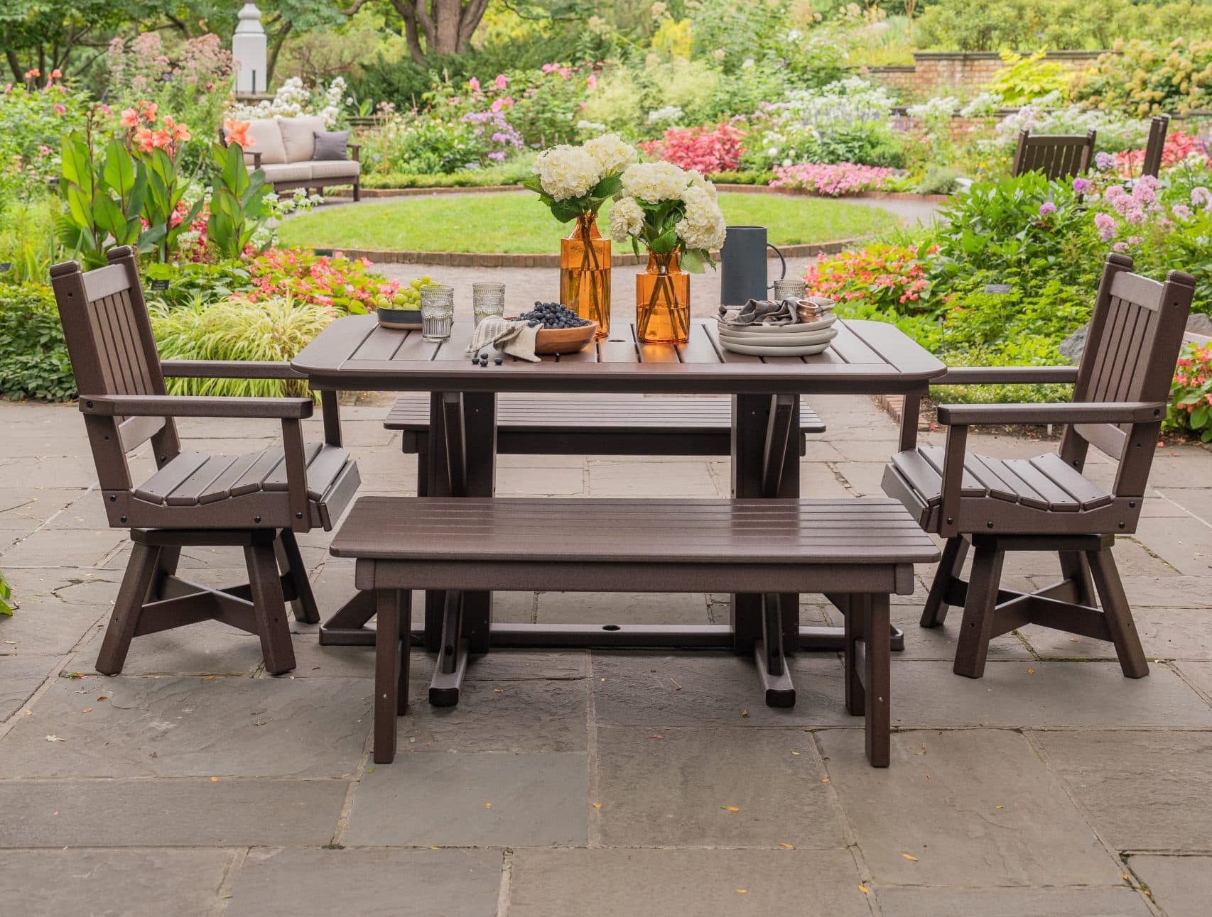 By the Yard HDPE dining set