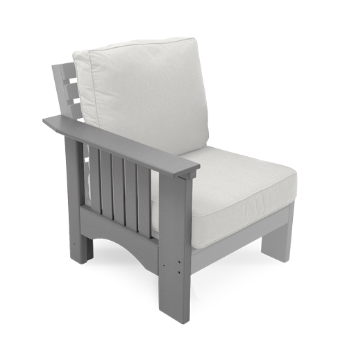mission arm for a sectional