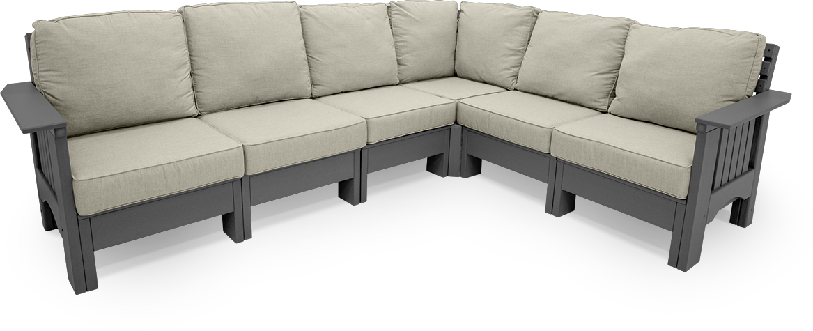 deep seat cushion sectional from By the Yard