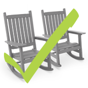two rocking chairs checked off