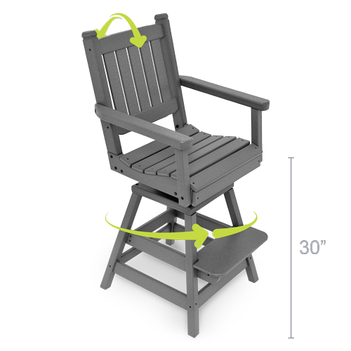 swivel-flex bar height chair