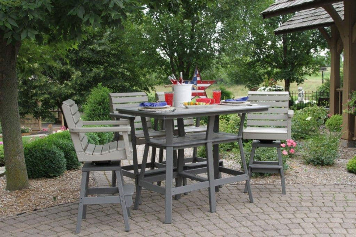 By the Yard HDPE bar height table
