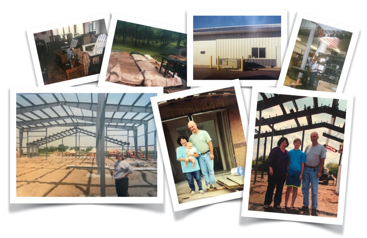 photos collage of the start of By the Yard
