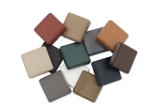 Color Samples of HDPE lumber