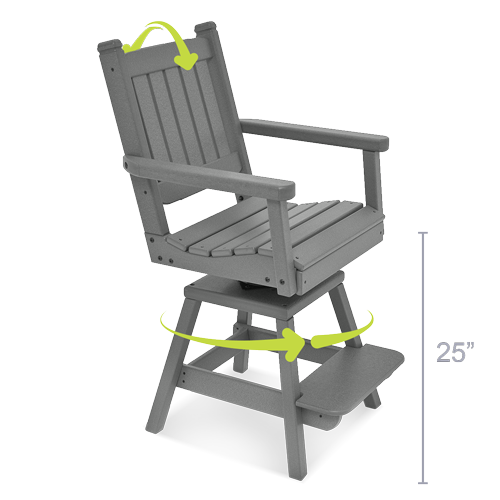 swivel-flex counter height chair