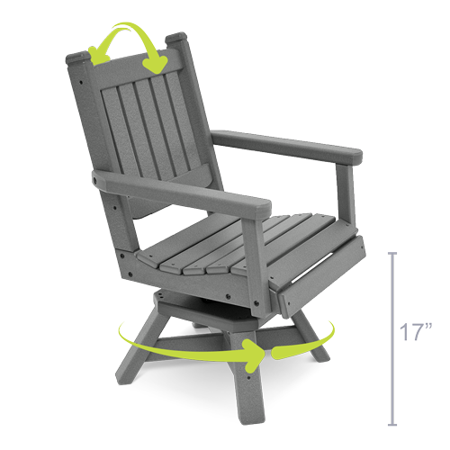swivel-flex dining height chair
