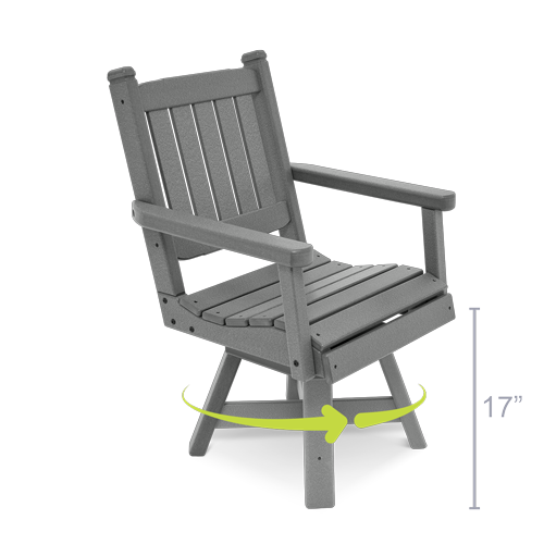 swivel dining height chair